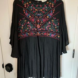 Umgee black floral dress